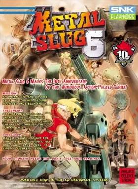 Metal Slug 6 (Metal Slug 3 bootleg) box cover back